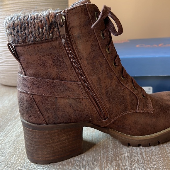 Carlos By Carlos Santana Gibson Booties Women's Shoes Tan Brown Size 10 M - Picture 6 of 10